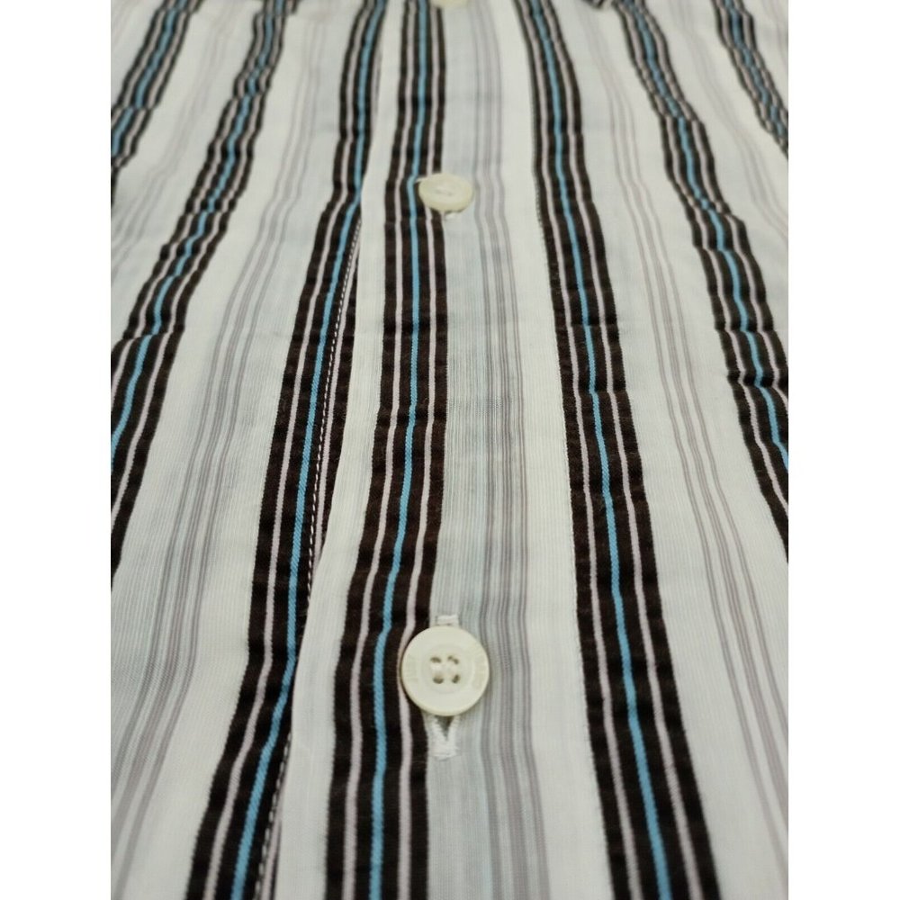 JUST CAVALLI Mens Striped Long Sleeve Shirt Size 50 EX COND - Picture 5 of 5